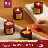 无印良品（MUJI）香味蜡烛 罗勒香味 85g  香薰蜡烛浪漫香氛表白蜡烛杯蜡礼物女