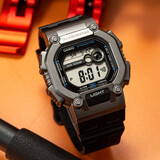 卡西欧（CASIO）男表小方块电子表 运动手表学生手表 多功能防水男士手表 W-737H-1A2