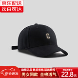 瑞莱奥帽子男女秋冬季字母刺绣棒球帽男韩版潮鸭舌帽女显脸小户外遮阳帽 c刺绣棒球帽 黑色 可调节（56-58cm）