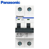 松下（Panasonic）断路器2P 小型空气开关 20A家用总闸 空开C型 BBD2202CNC