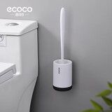 ecoco意可可马桶刷厕所刷马桶刷子套装无死角洗厕所硅胶清洁刷长柄免打孔 壁挂马桶刷-北欧黑