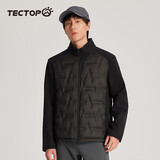 探拓（TECTOP）户外轻薄羽绒服男鸭绒保暖外套男 云墨黑 2XL