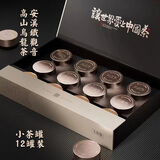 汤臣九鼎2025新茶安溪铁观音茶叶礼盒装12罐商务伴手礼可定制印刷logo