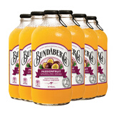 宾得宝（Bundaberg）澳洲进口375ml瓶果味汽水饮料果汁含汽饮用水 干姜水碳酸饮料 宾得宝375ml*12瓶百香果味 瓶