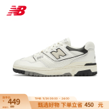 NEW BALANCE  NB550官方板鞋男鞋女鞋情侣复古低帮百搭米色/黑色休闲运动鞋 米色/黑色 BB550LWT 36 (脚长22cm)