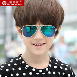 雷德蒙2026新款儿童墨镜男女孩子太阳镜男士蛤蟆镜偏光镜防紫外线眼镜潮 金色框 炫绿偏光片(儿童款) 大童(建议10-14岁左右)