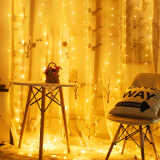 墨斗鱼 水滴灯10米100灯 LED装饰彩灯氛围灯表白求婚生日场景串灯装饰