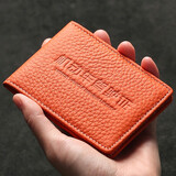 圣晏（SANGUINE）机动车驾驶证皮套行驶证件套证件包驾照本保护套 爱玛橙-字款 5窗+4卡位