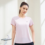 361°短袖男速干t恤新款夏季弹力吸湿排汗运动t恤男圆领跑步健身速干衣 【女款】千禧粉 L