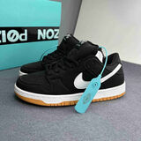 莆田鞋莆田纯原SB Dunk高品质黑白生胶有摩擦声男女同款休闲运动潮流鞋 Dunk黑生胶[内置气垫摩擦有声] 40