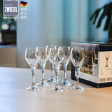 肖特圣维莎（SCHOTT ZWIESEL）德国进口无铅水晶白酒杯 小酒杯套装 德国制造白酒杯分酒器 高脚白酒杯(整盒)71ml6只