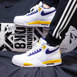 耐克（NIKE）男鞋AIR FLIGHT 89气垫鞋秋冬季运动鞋AJ4兄弟款篮球鞋休闲跑步鞋 气垫鞋BQ4212-102白色黄蓝 41