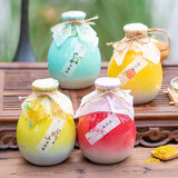 归素【国行正品】古风微醺花果酒 青梅酒桃花酒柚子酒桂花酿青梅子酒 古风花果酒500ml*4瓶