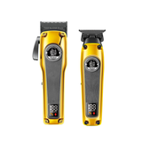 科美新品商用电动理发器电推子专业发廊子母剪雕刻+渐变套装 黑金色（套装）