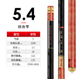 美人鱼（Mermaid） 美人鱼官网竿王鱼竿手杆轻硬28调综合杆碳素钓鱼竿渔具 5.4m 竿王
