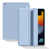 倪尔克 iPad保护套iPad9/8/7/10代蜂窝三折支撑保护壳ipadpro/air苹果平板电脑保护套Apple平板皮套 白冰蓝【蜂窝三折皮套】智能休眠 【10.2英寸】iPad 9/8/7