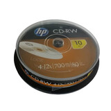惠普（HP）CD-RW可擦写光盘 刻录盘 空白光盘 光碟12速700MB 办公系列 桶装10片