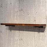 唐傲墙上置物架墙壁实木板一字隔板装饰墙面壁挂搁板墙架厨房架收纳架 长30宽20厚度2CM 配二个支架