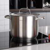 Momscook不锈钢小汤锅304不绣钢家用高大汤锅燃气电磁炉通用22cm