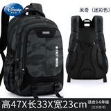 迪士尼（Disney）书包小学生3-6年级4五六减负儿童大容量轻便男孩背包 【护脊减负】高级灰A 3-6年级