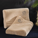 迷人居轻奢风简约乳胶枕套牛奶绒枕头套单个珊瑚绒冬季加厚枕芯套 富贵驼-牛奶绒枕套枕套一对装 30cmX50cm