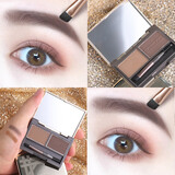 卡姿兰（Carslan）眉笔防水防汗不掉色砍刀木质铅笔野生眉毛新手初学者懒人画眉男士 02#灰棕（自然棕+自然灰）