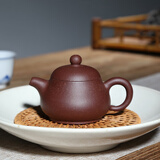 一茗金砂 宜兴高难度小品宜兴紫砂壶吴娟华原矿黑金砂全手工壶100CC飘香壶