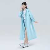 备美非一次性雨衣长款全身防暴雨男女款加厚成人户外便携式骑行雨服 清新蓝升级加厚款 2件