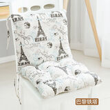 宽绵连体坐垫靠背一体加厚椅子靠垫学生教室办公室软屁垫座垫子 汽球铁塔 40x40CM（坐垫+靠垫）连体