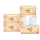 心相印经典系列抽纸24包整箱家庭实惠装 婴儿可用 面巾纸餐巾抽卫生纸巾 3层 100抽*6包
