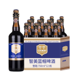 智美（Chimay）比利时进口修道院啤酒 蓝帽红帽金帽白帽绿帽 精酿啤酒瓶装整箱 智美蓝帽 750mL 12瓶