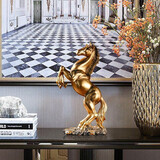 木丁丁 马到成功摆件 办公室客厅酒柜电视柜装饰摆件乔迁开业礼品 腾空俊马