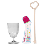 Betta玻璃奶瓶减少呛奶防胀气日本原装进口 搅拌棒+果汁杯+冰箱贴