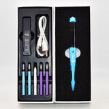 蜗牛向上智能坐姿矫正器儿童防低头防驼背人体工学语音距离神器提醒桌面护栏Ai护眼正姿防近视笔握姿纠正 王子蓝