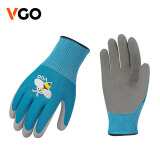 vgo Vgo 儿童户外手套采摘劳动赶海薄DIY玩耍橡胶舒适透气多功能  RB6013 蓝色1双 XXXS(3-5岁)弹力偏大
