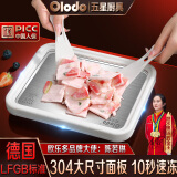 欧乐多（Olodo）德国304不锈钢炒酸奶机家用炒冰机免插电炒冰盘网红DIY炒酸奶盘 【小号/白色】铝合金面+三大豪礼