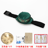 艾骨堂艾灸盒随身灸无烟铜盒家用陈年艾绒蕲艾柱颈椎温灸防烫仪器艾灸罐 升级天鹅绒单联无烟布套+54粒+1个铜艾灸盒