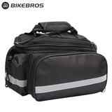 BIKEBROS自行车包后货架驼包防水山地车驮包前鞍座尾包骑行单车背包 带防雨罩黑色
