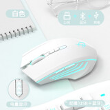适用联想拯救者Y9000P无线鼠标Y7000P游戏笔记本R9000P X K可充电 电量显示-蓝牙双模-白色