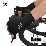 思帕客（Spakct）骑行手套男女透气款山地公路自行车短指手套Nature 碳黑M码