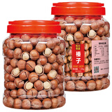 松川良品 甄选开口大榛子1200g/罐装 每日坚果休闲零食品铺子实惠装新年货