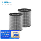 LIFAair LA33专用复合滤芯滤网 适用于LA500V空气净化器 过滤PM2.5除甲醛 LA33复合滤芯