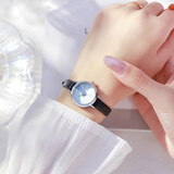 聚利时（Julius） 手表女小巧气质小表盘细带防水韩版学生女生时尚简约女士石英表 【百搭黑】小圆表