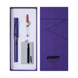 LAMY德国进口 凌美(LAMY)狩猎者钢笔墨水笔礼品笔套装礼盒 含吸墨器+墨胆 小礼盒 高颜值送学生老师 紫罗兰F尖(墨囊礼盒)