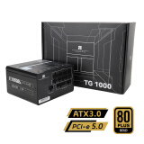 Thermalright(利民)   额定1000W TR-TG1000 ATX3.0电源 金牌全模组 原生PCIE5.0 全日系电解电容 14CM小机身