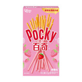 格力高(glico)百奇系列 百奇草莓味55g*1盒 涂层饼干棒休闲零食下午茶小吃