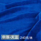 织绣情织绣情加厚金丝绒布料绒布背景布会议桌布窗帘地摊布抱枕面料 中厚天蓝