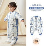 欧孕（OUYUN）婴儿分腿恒温睡袋春秋2024新款防踢被儿童宝宝冬全棉四季通用春季 熊猫【恒温中厚】室温10-20度 M码 建议身高80-90cm(1.5-2.5岁)