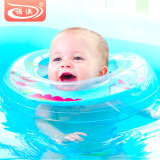 诺澳 婴儿游泳圈新生幼儿脖圈6-24个月适用 防翻防后仰小孩脖子圈 宝宝安全可调双气囊颈圈戏水救生圈