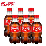 可口可乐（Coca-Cola）汽水碳酸饮料300ml小瓶装系列 可乐300ml*6瓶